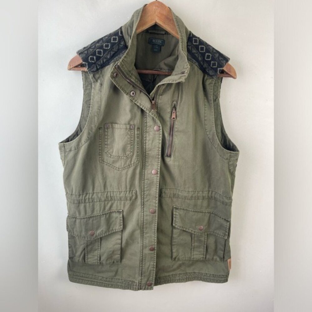Roots Olive Green Vest